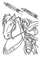 coloriage phoebus fuit les fleches